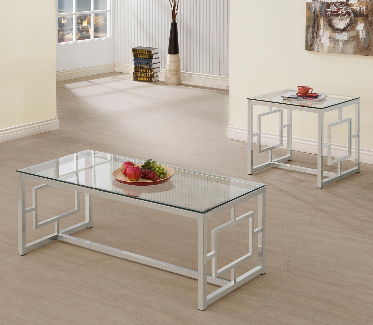 Merced Coffee Table Set - galleria furniture outlet