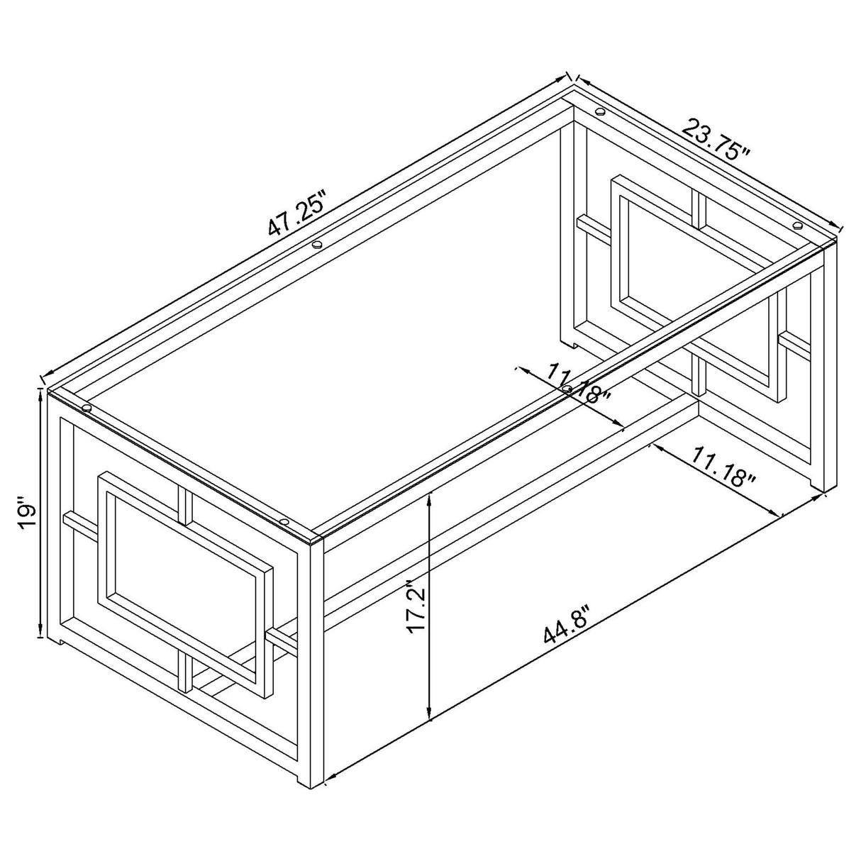 Merced Coffee Table Set - galleria furniture outlet
