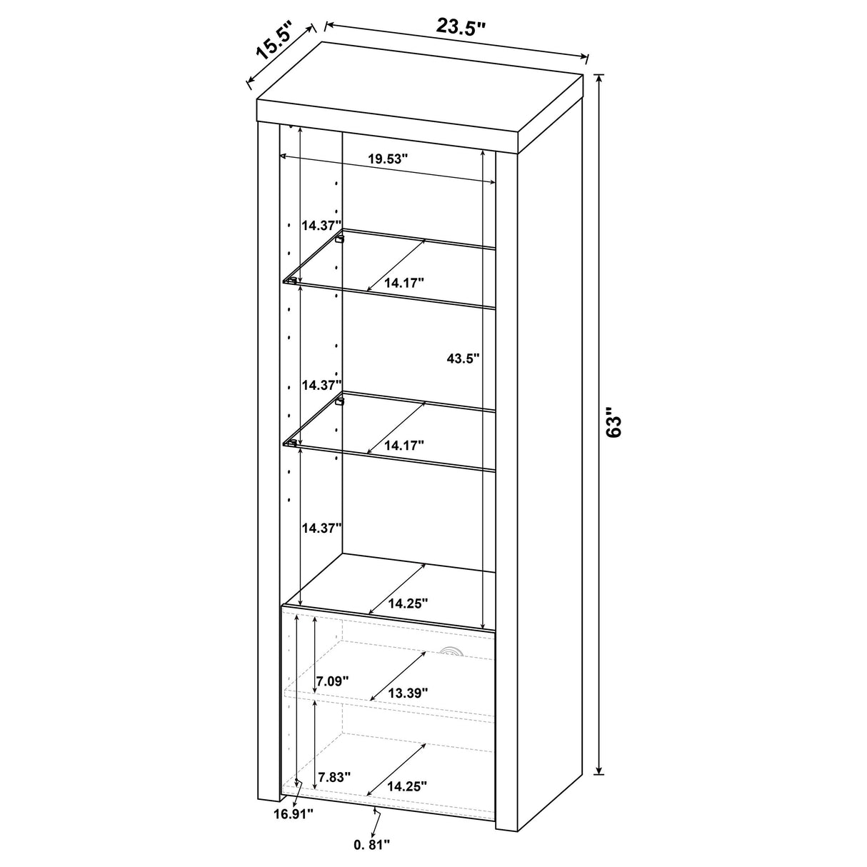 Jude Entertainment Center - galleria furniture outlet