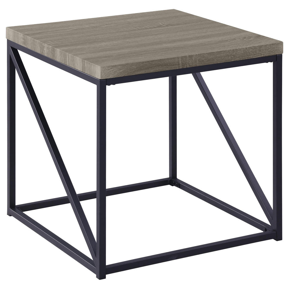 Birdie Square End Table Sonoma Grey