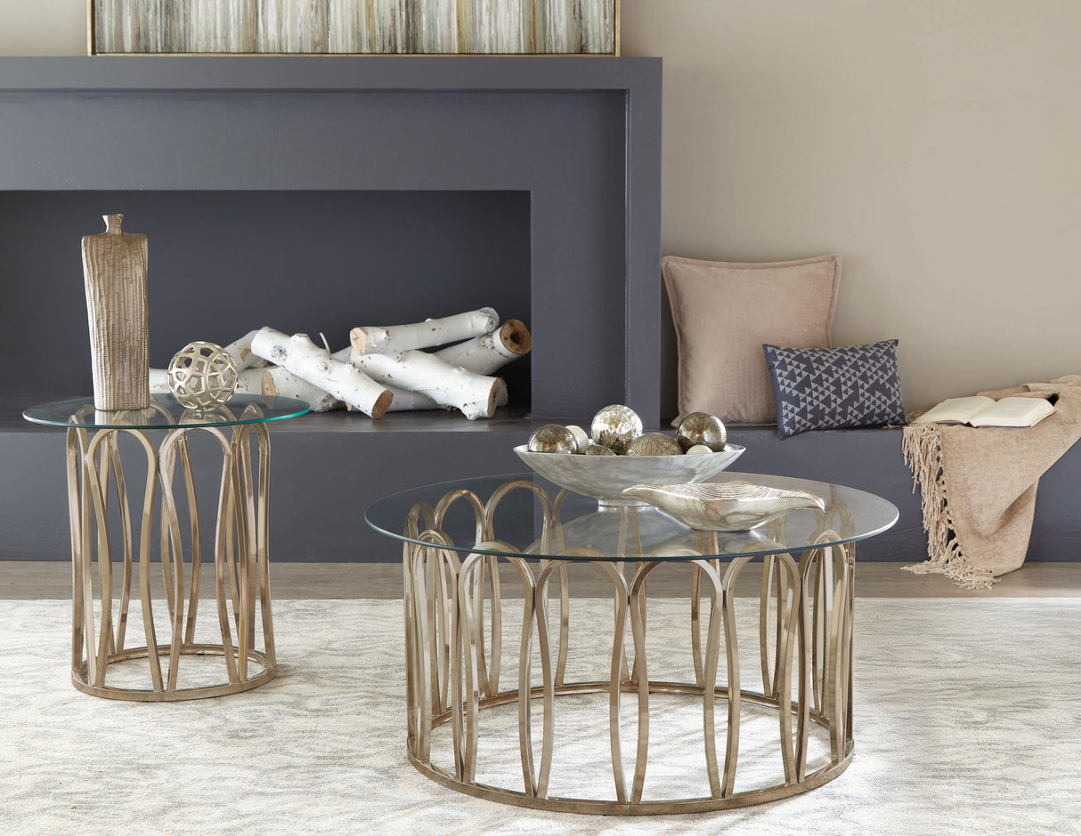 Monett Coffee Table Set - galleria furniture outlet