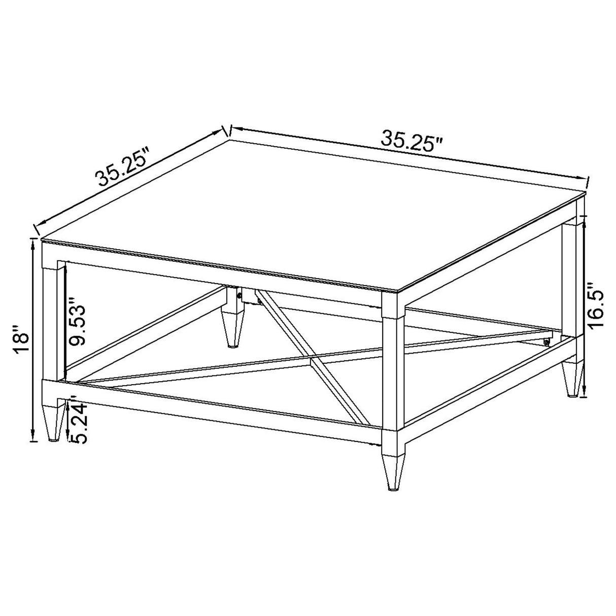 Lindley Coffee Table Set - galleria furniture outlet