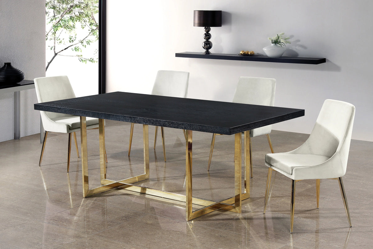 Karina Cream Velvet Dining Chair