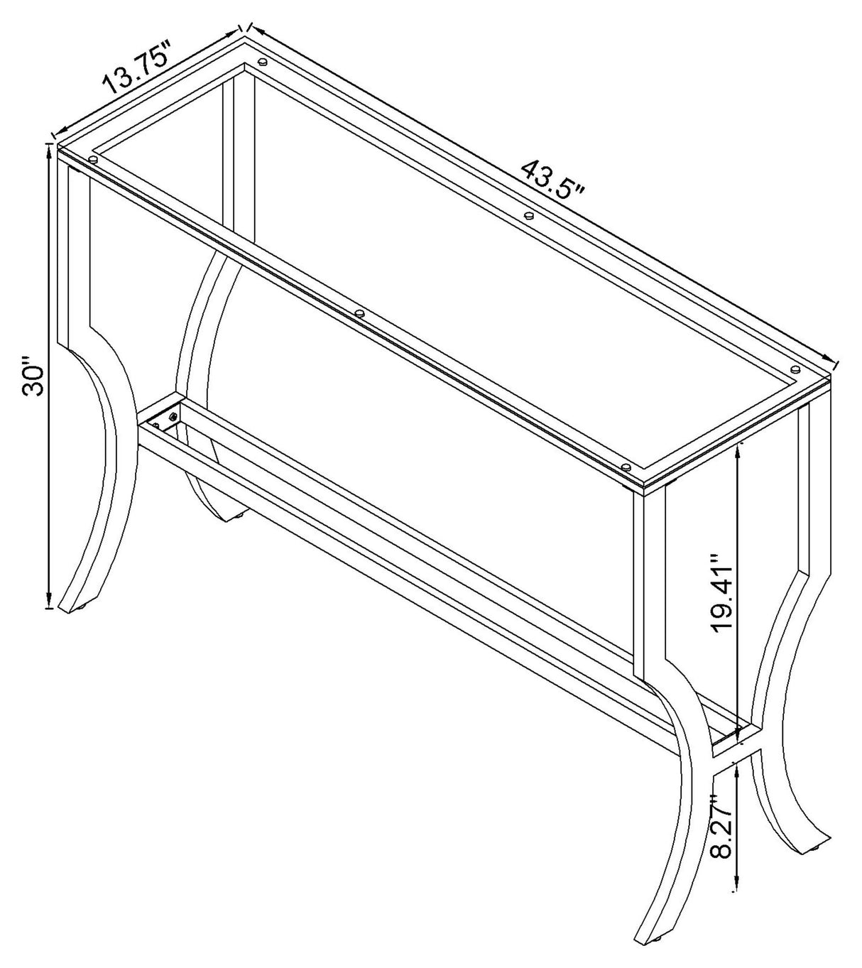 Saide Console Table - galleria furniture outlet