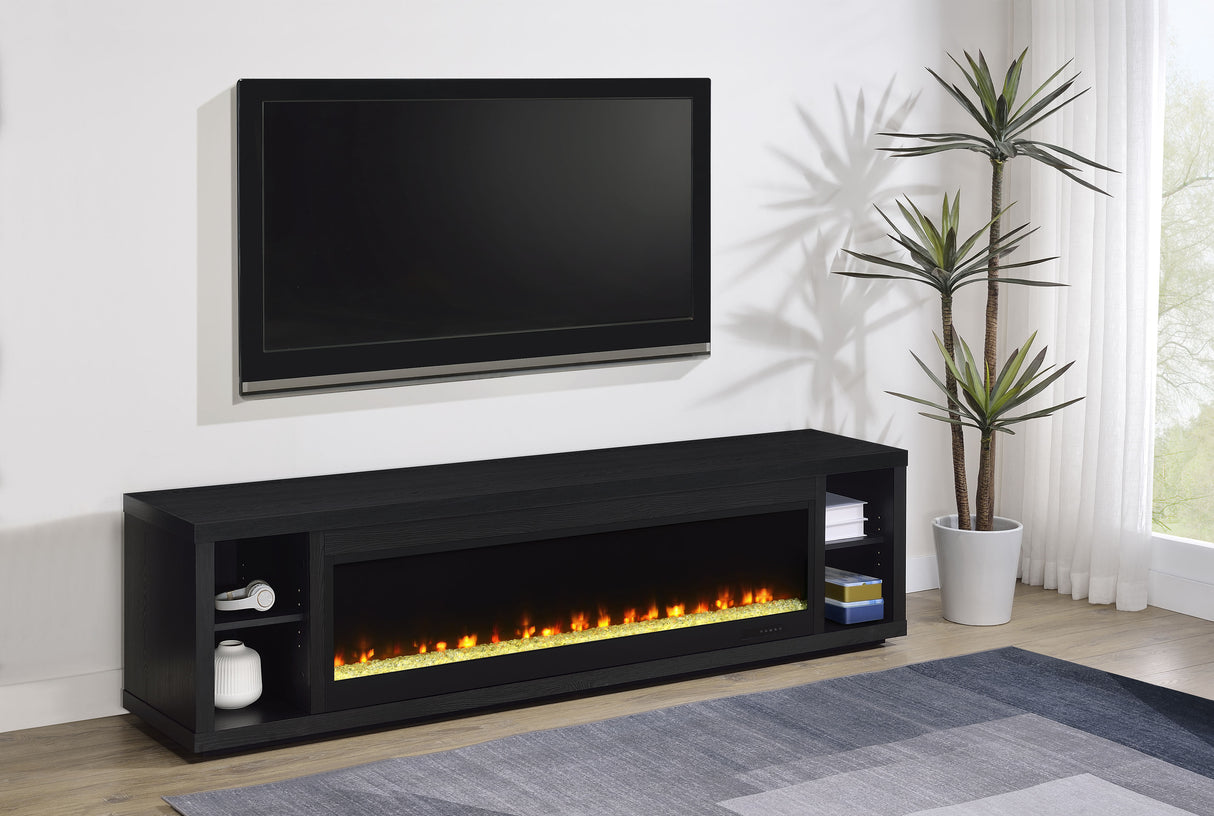 Deiter TV Stand Fireplace Console - galleria furniture outlet