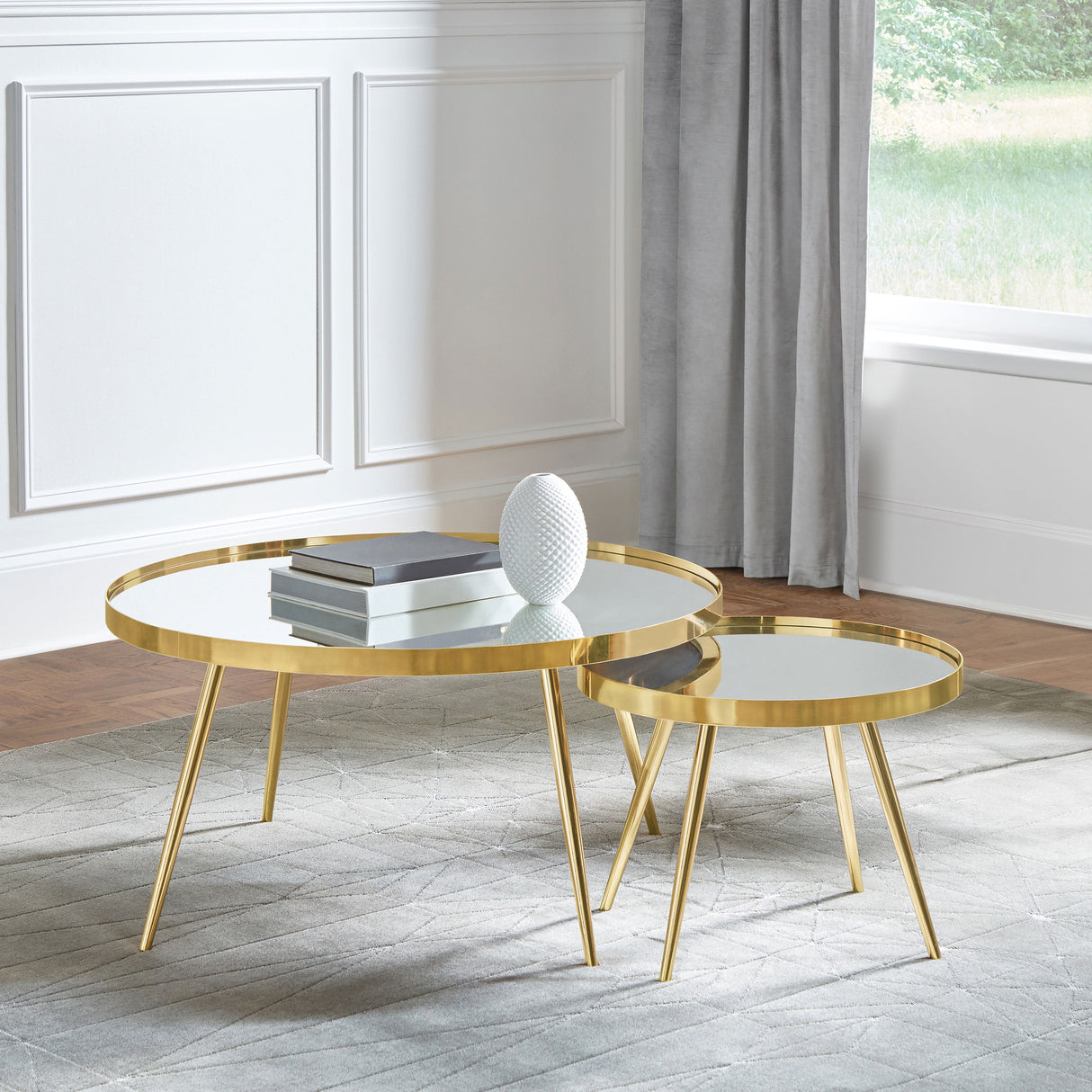 Kaelyn Nesting Coffee Table - galleria furniture outlet