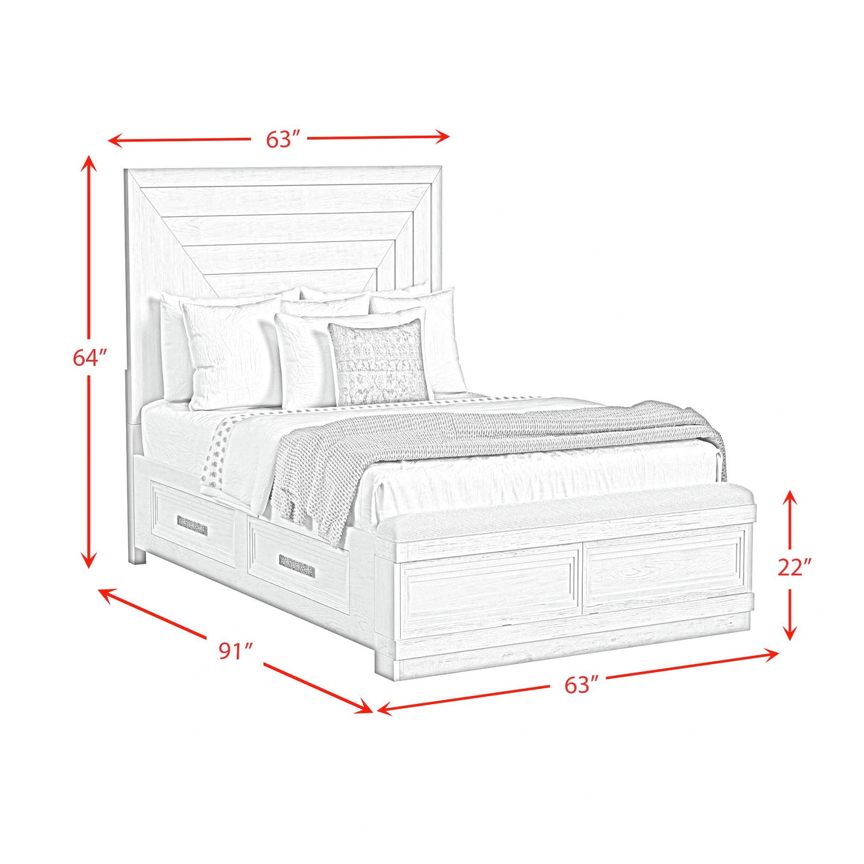 Avalanche Storage Bed