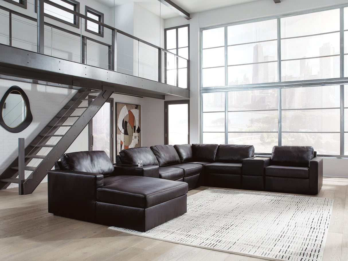 Modmax II Sectional with Chaise and Storage Consoles