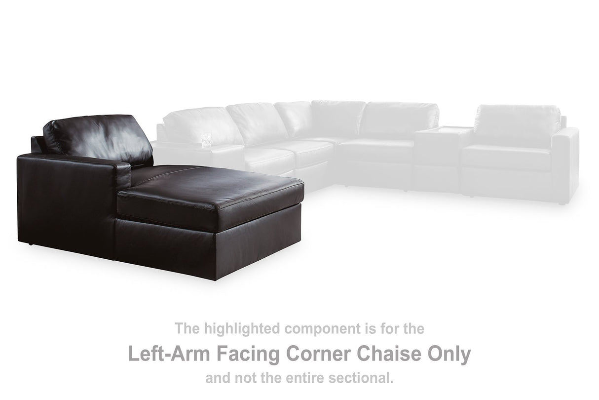 Modmax II Sectional with Chaise and Storage Consoles - galleria furniture outlet