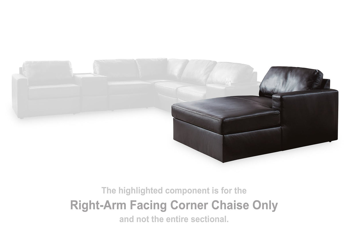 Modmax II Sectional with Chaise and Audio Consoles - galleria furniture outlet