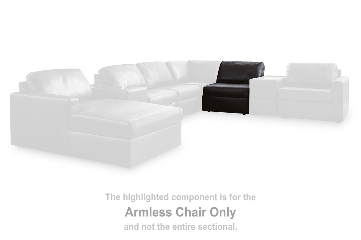 Modmax II Sectional with Chaise and Audio Consoles - galleria furniture outlet