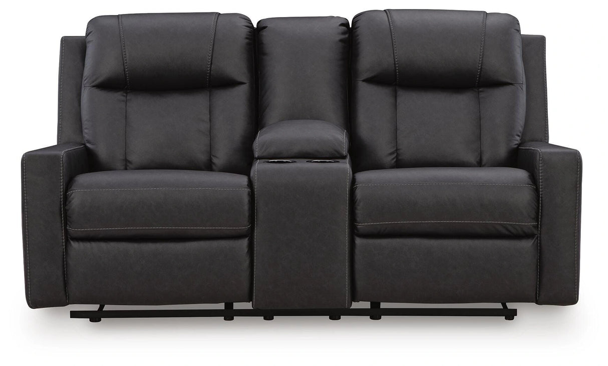 Mackmenville Reclining Loveseat with Console