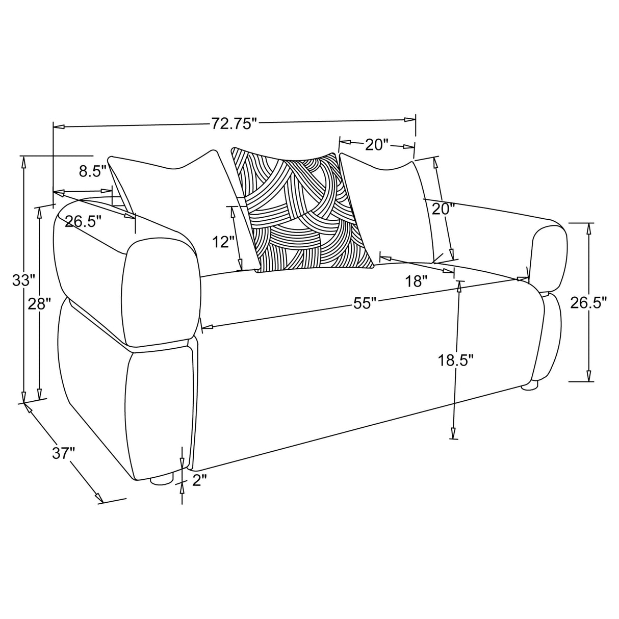 Jeanette Loveseat
