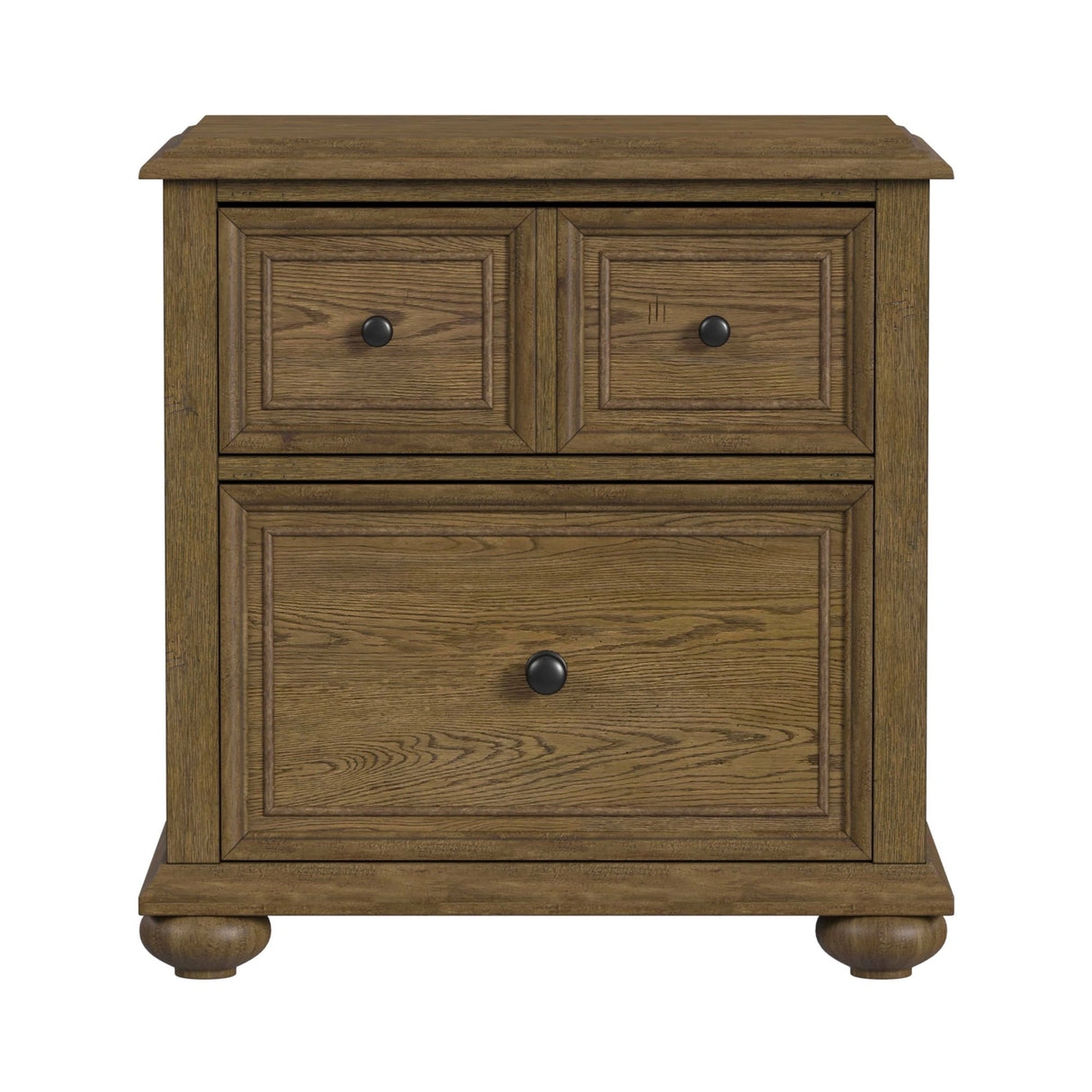 Heritage & Home Nightstand with USBC in Oak Brown