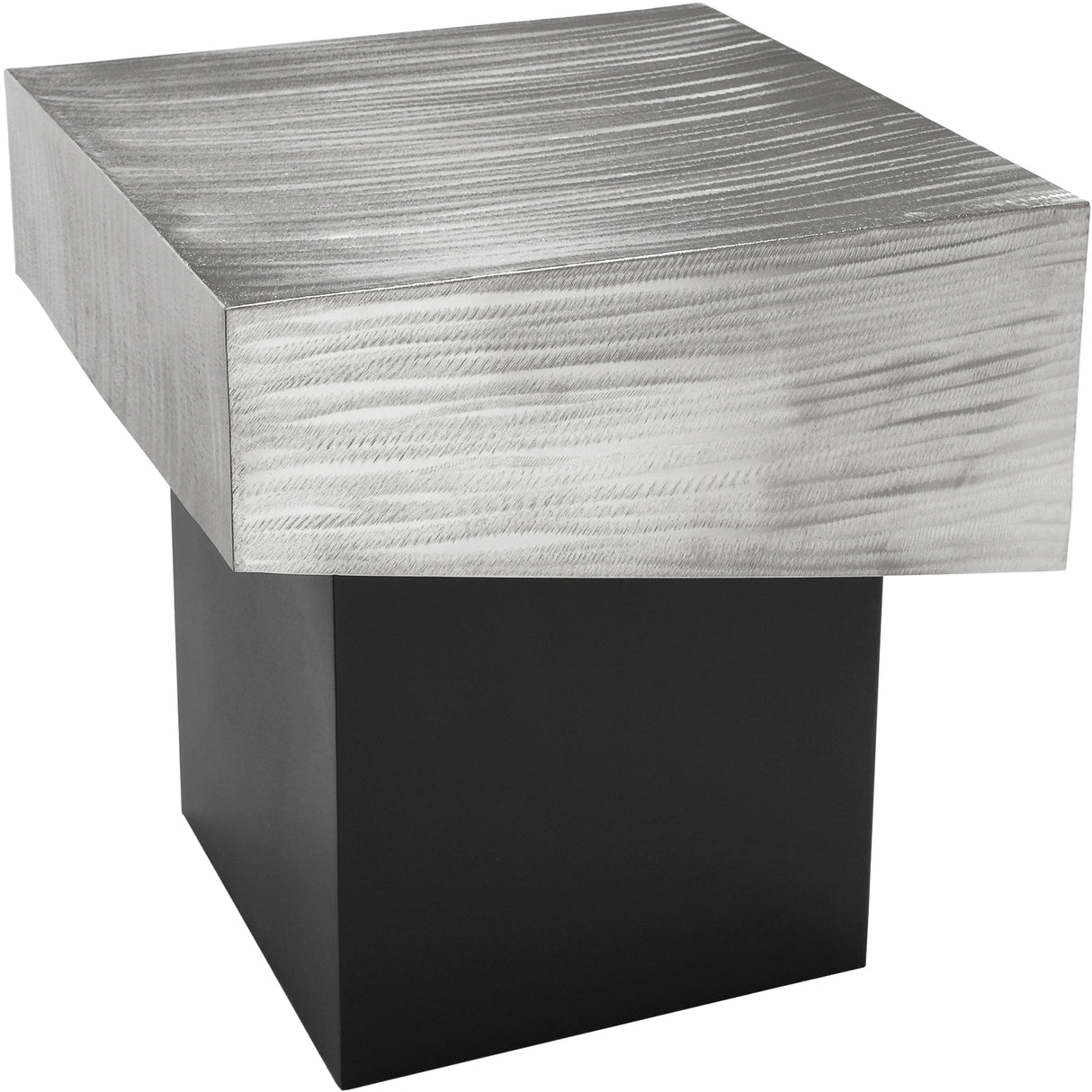 Palladium Silver End Table
