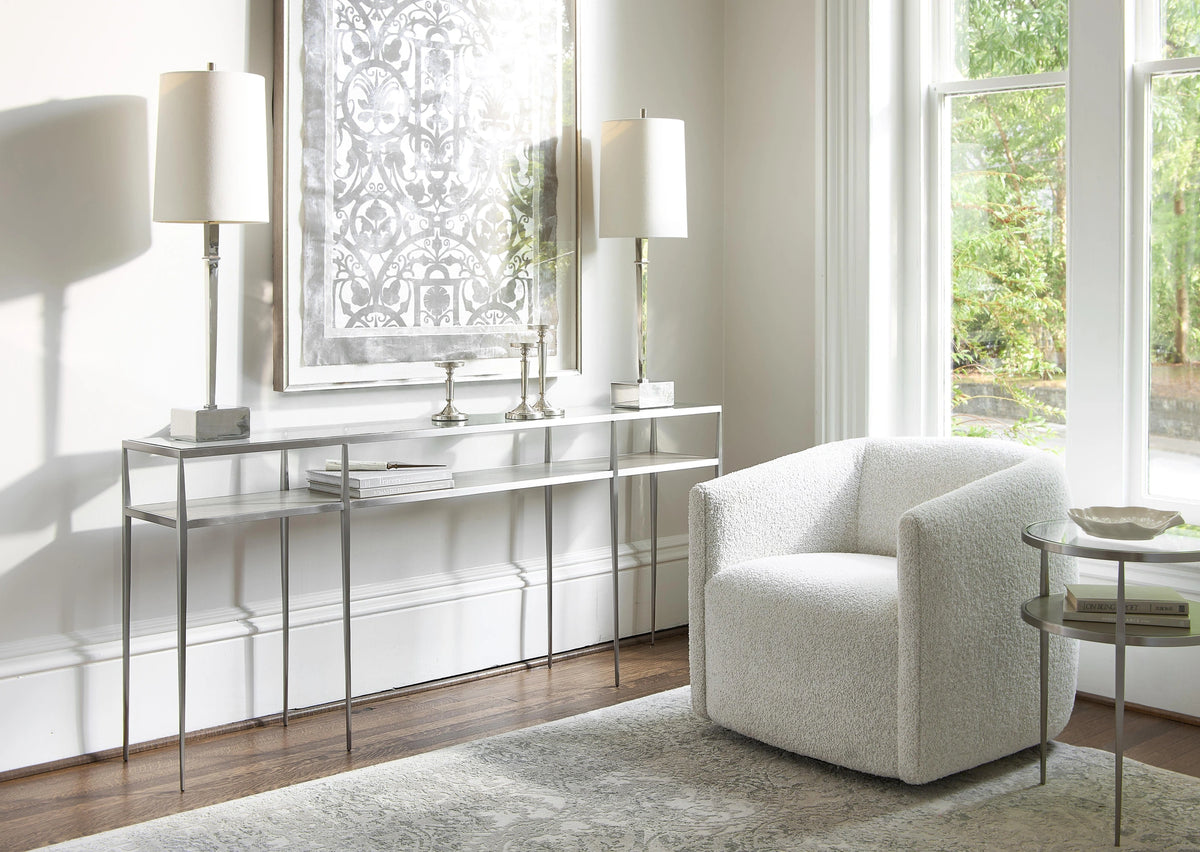 Aline Fabric Swivel Chair