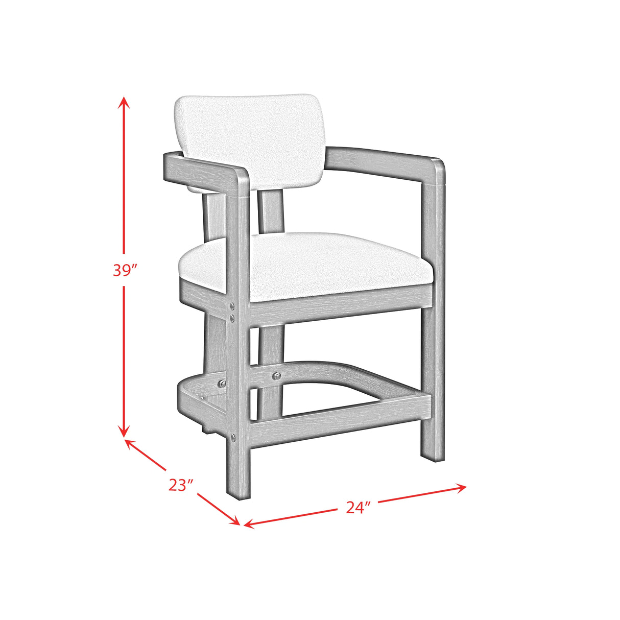 Portland Bar Stool in Black
