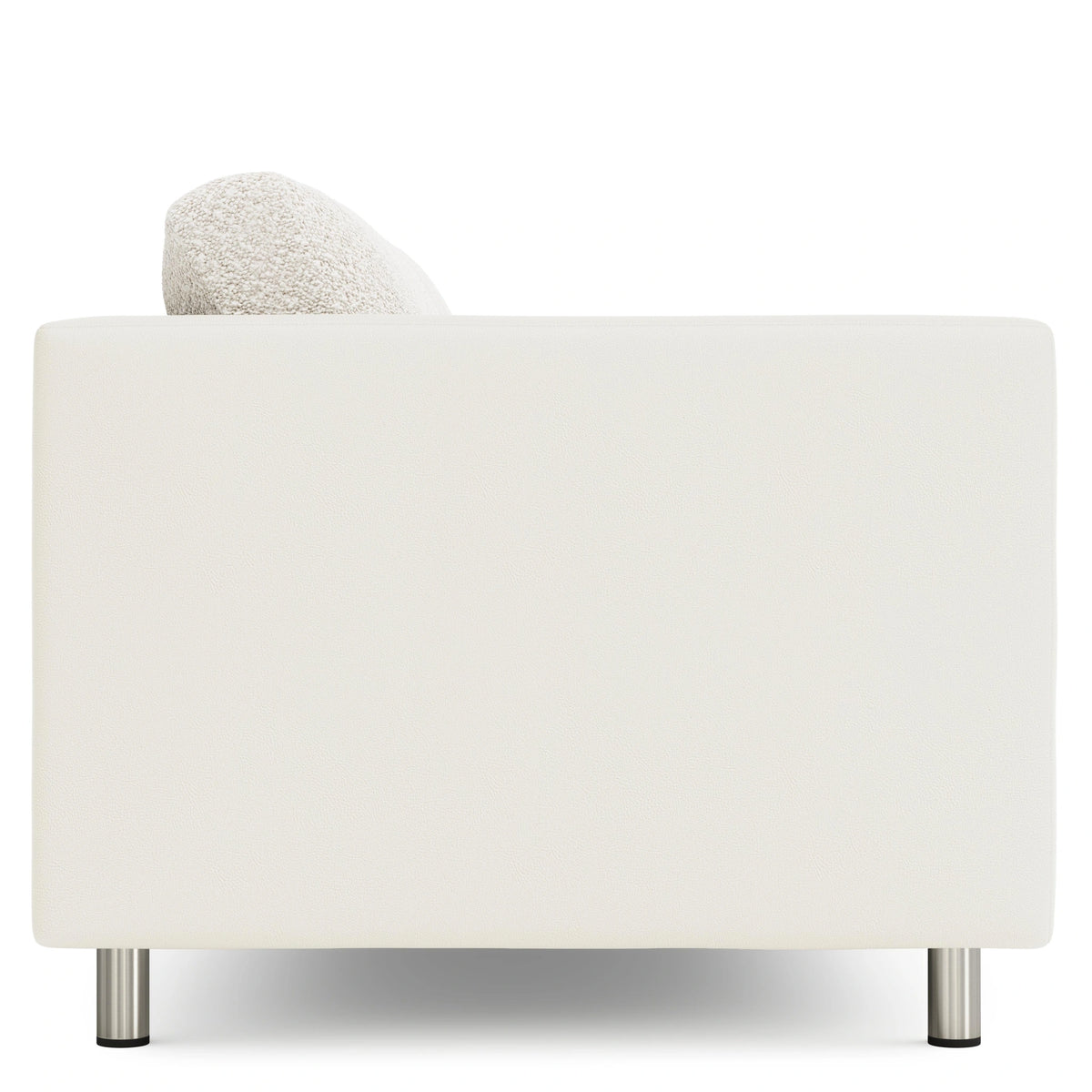 Dakota Leather-Fabric Sofa Without Pillows