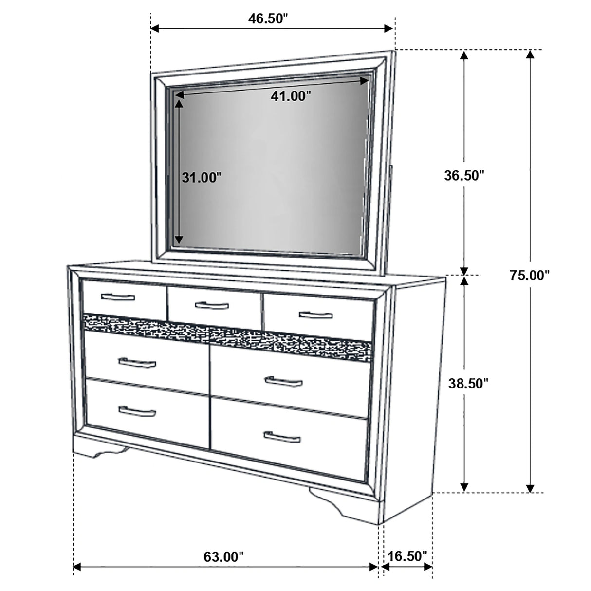 Miranda Dresser with Mirror