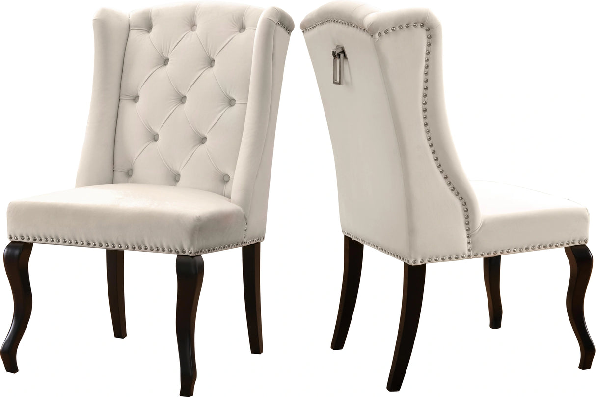 Suri Cream Velvet Dining Chair