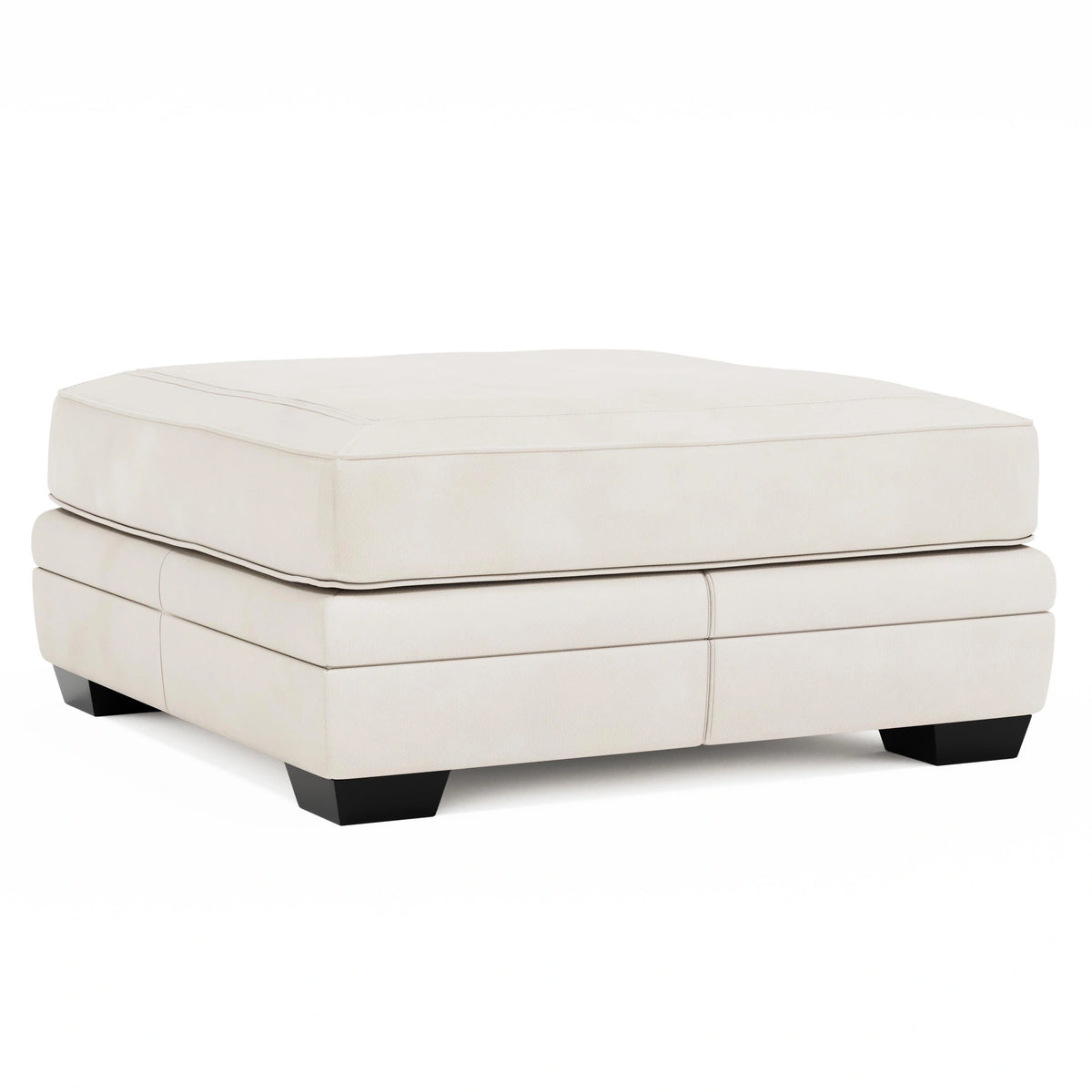 Grandview Leather Ottoman Without Nails