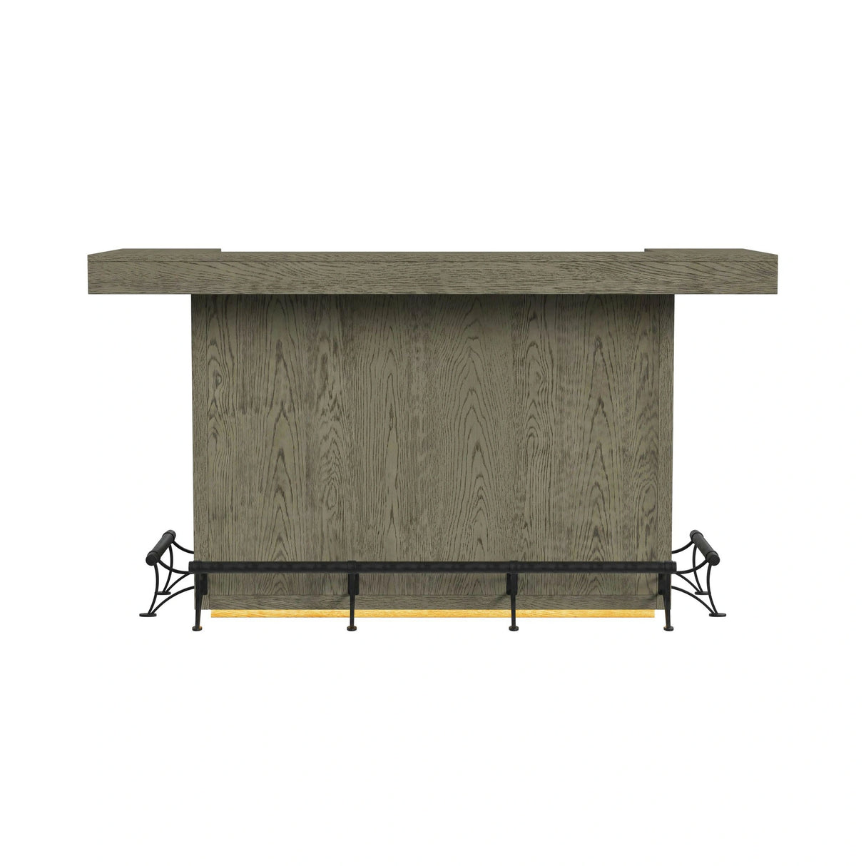 Jemma Bar Table with Light in Grey and Dark Espresso