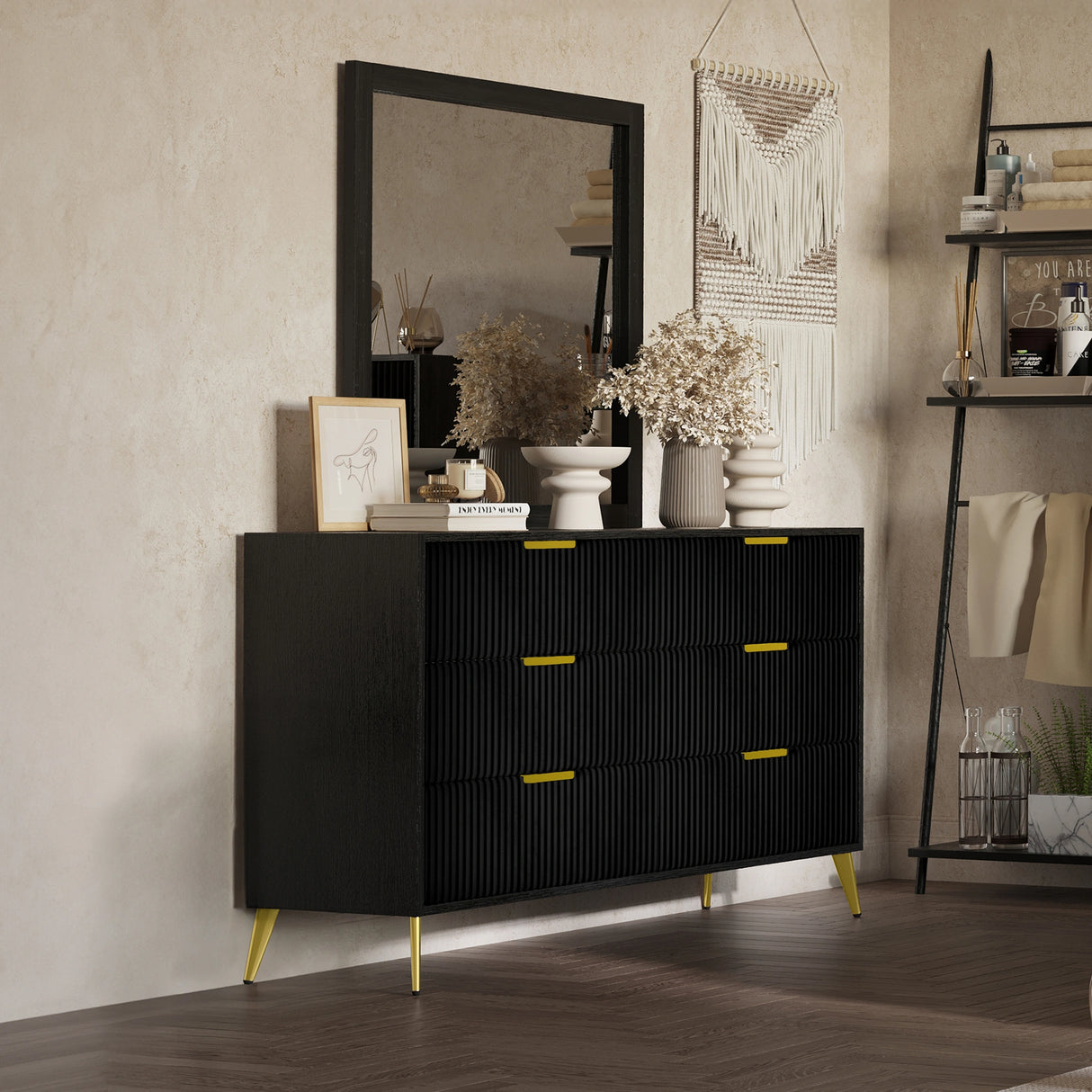 Kailani Mirror- Black