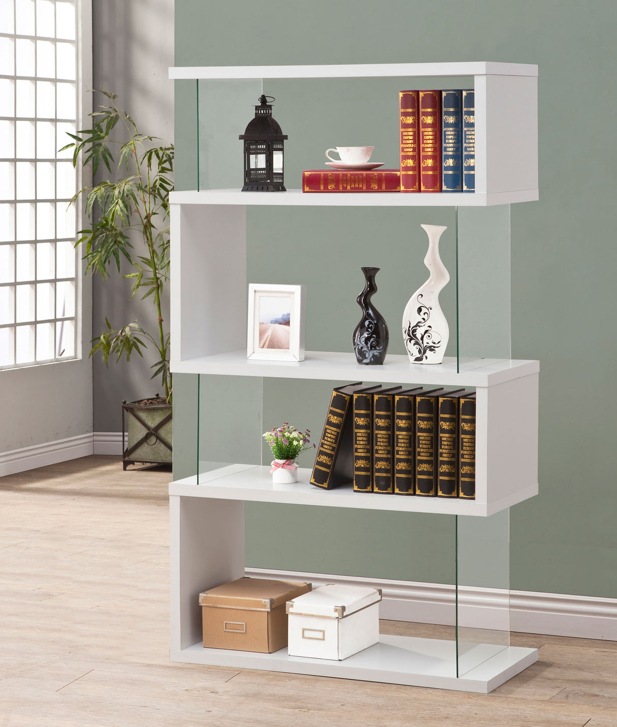 Emelle Bookshelf - galleria furniture outlet