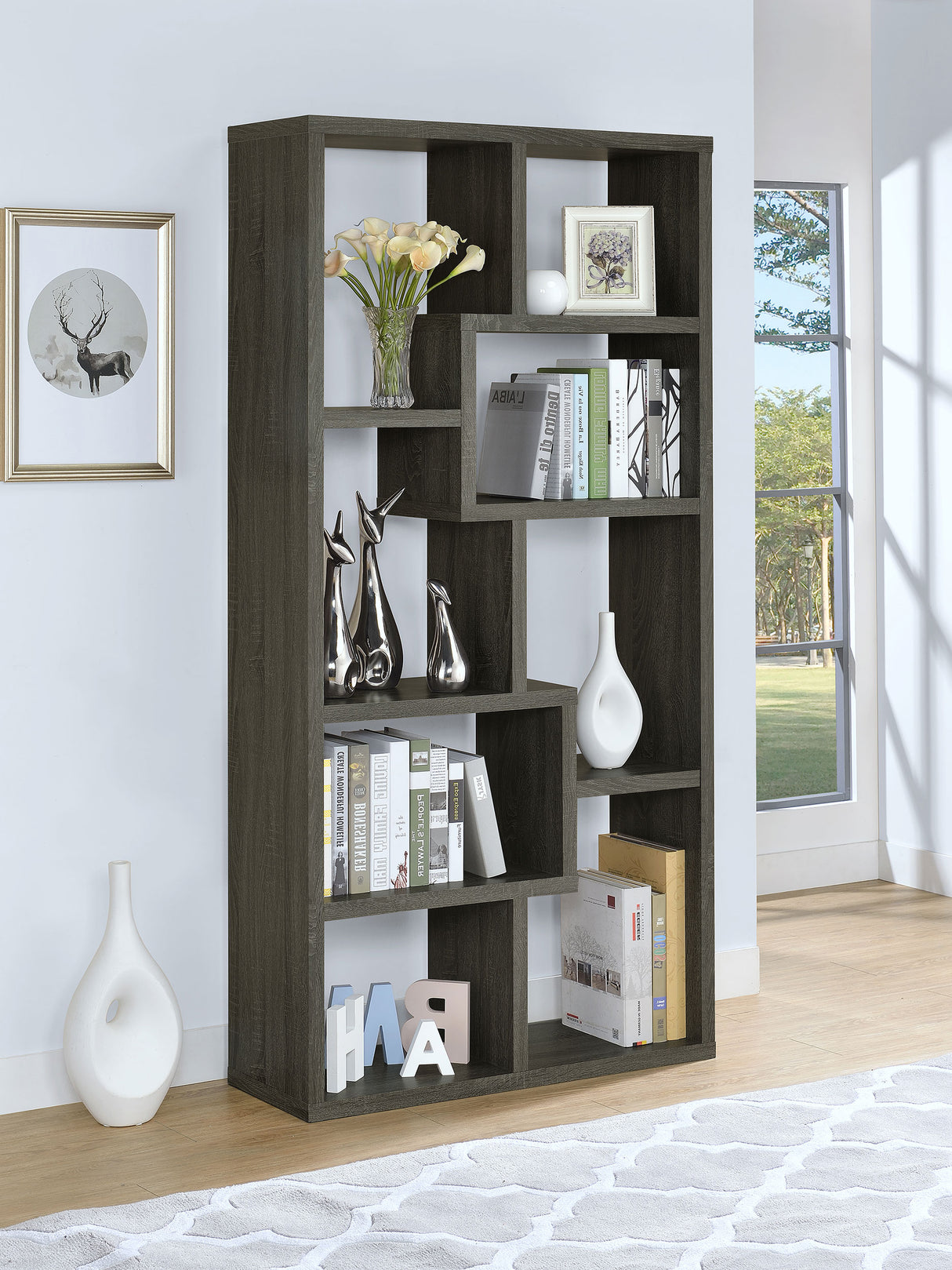 Theo Bookshelf - galleria furniture outlet