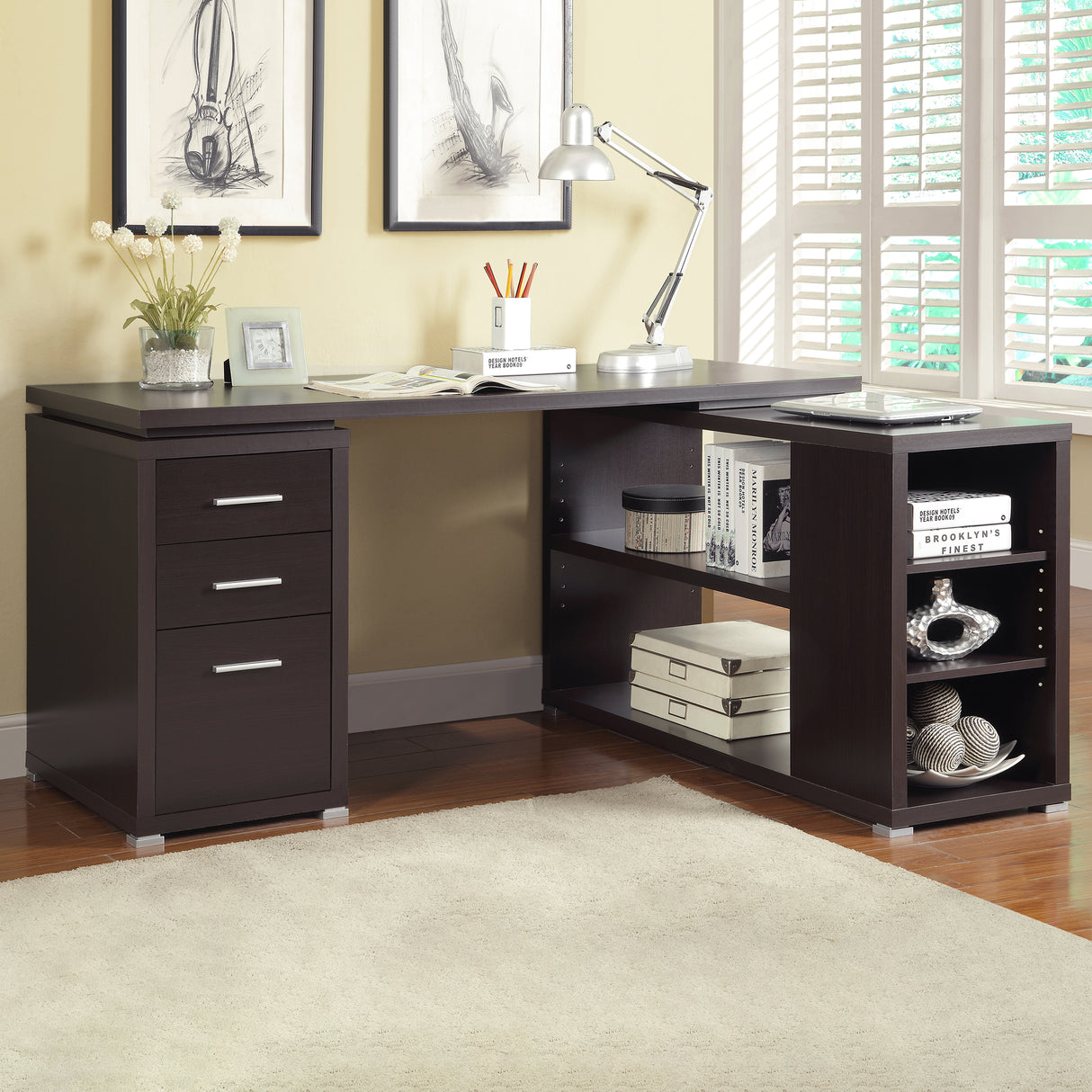 Yvette Computer Desk - galleria furniture outlet