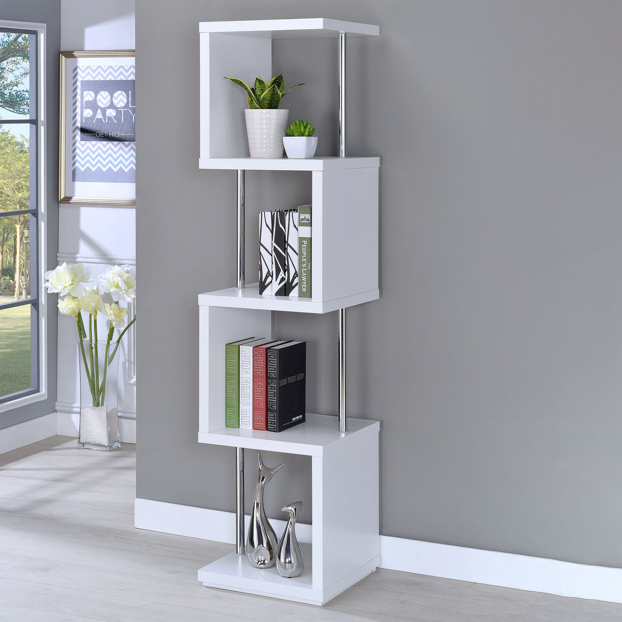 Baxter Bookshelf - galleria furniture outlet
