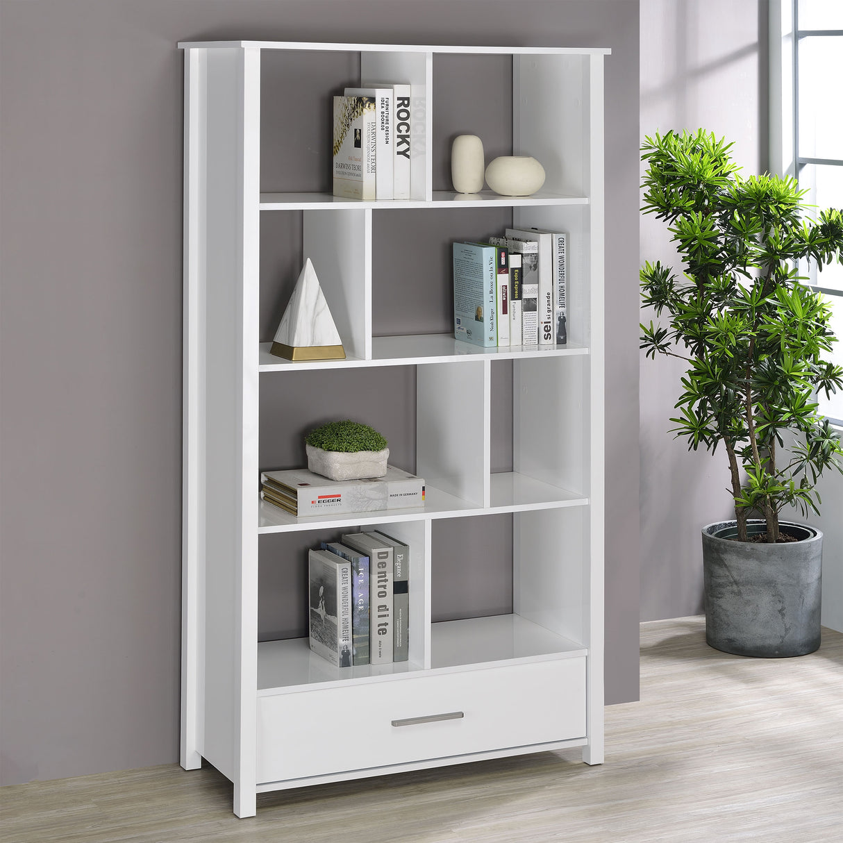Dylan Bookshelf - galleria furniture outlet