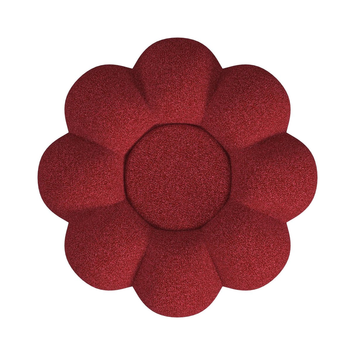 Bubble Swivel Chair and Ottoman in Red