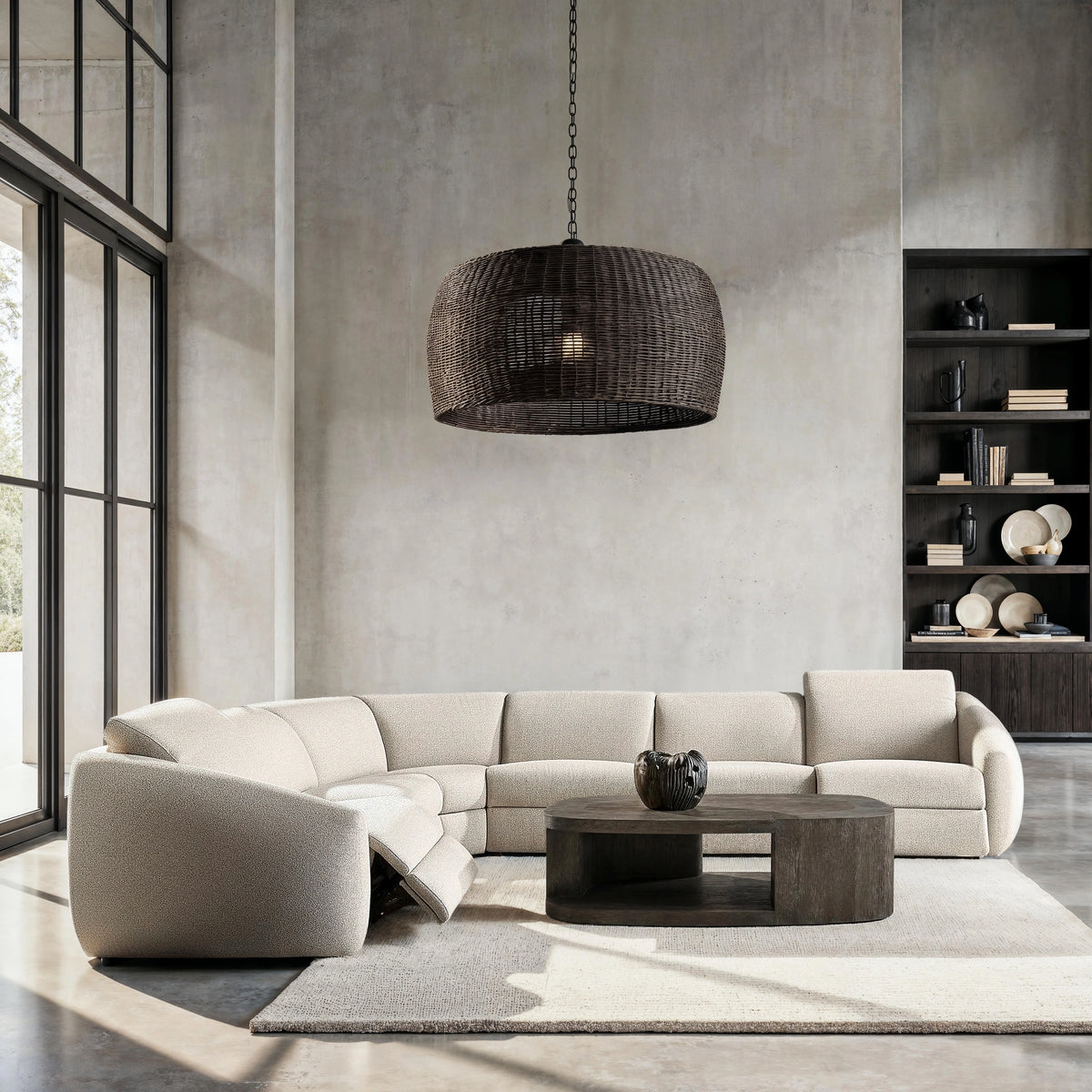 Avignon Fabric Power Motion Sectional