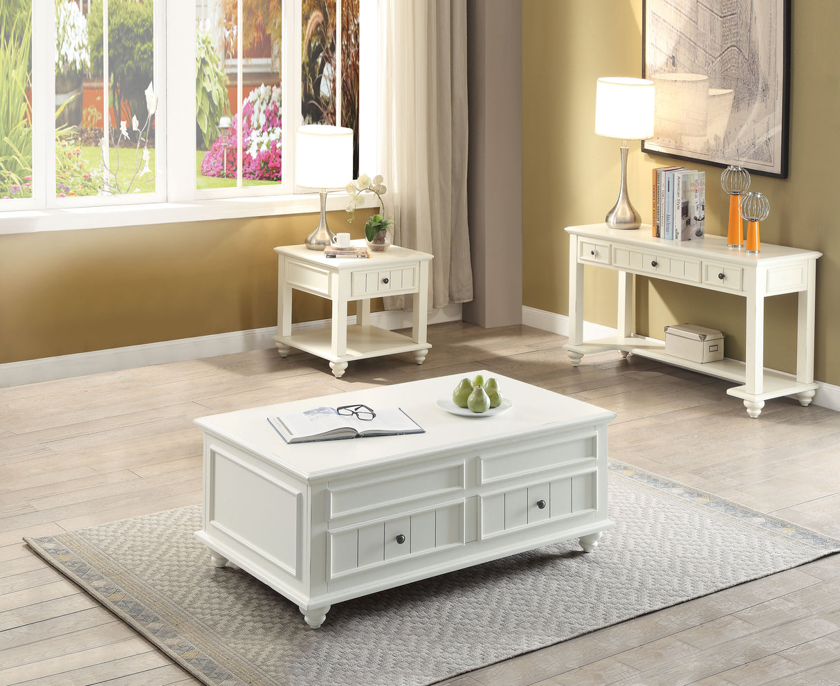 Natesa White Washed Coffee Table