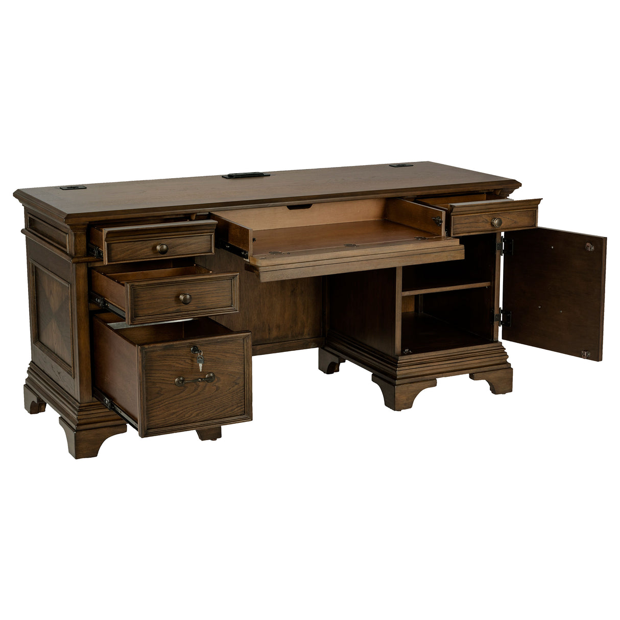 Hartshill Credenza Desk - galleria furniture outlet