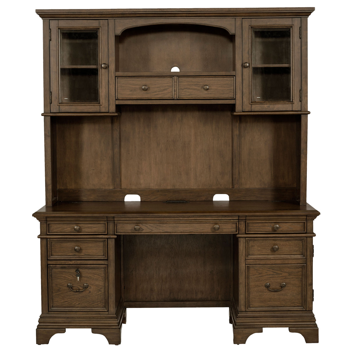 Hartshill Credenza Desk with Hutch - galleria furniture outlet