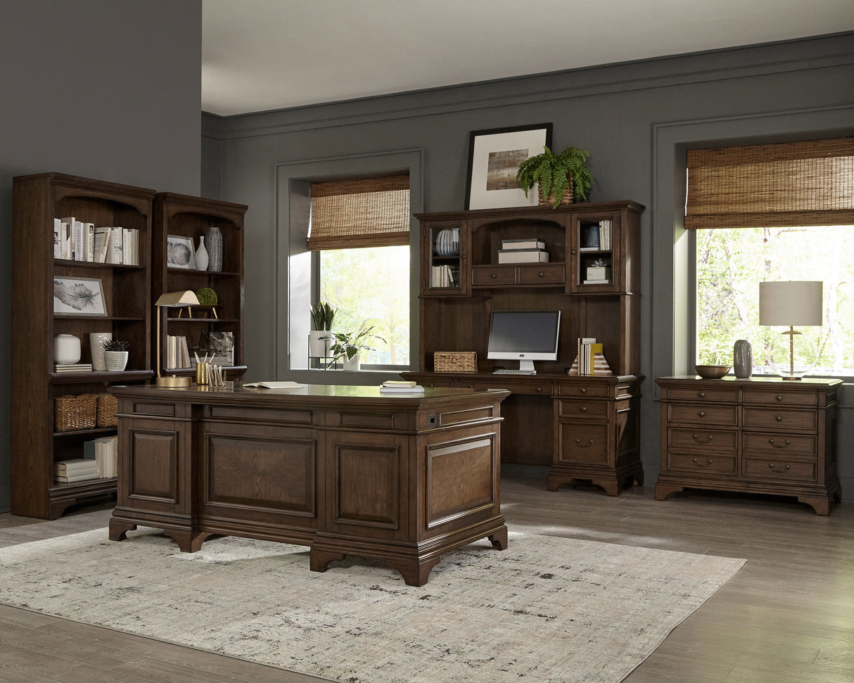 Hartshill Credenza Desk with Hutch - galleria furniture outlet