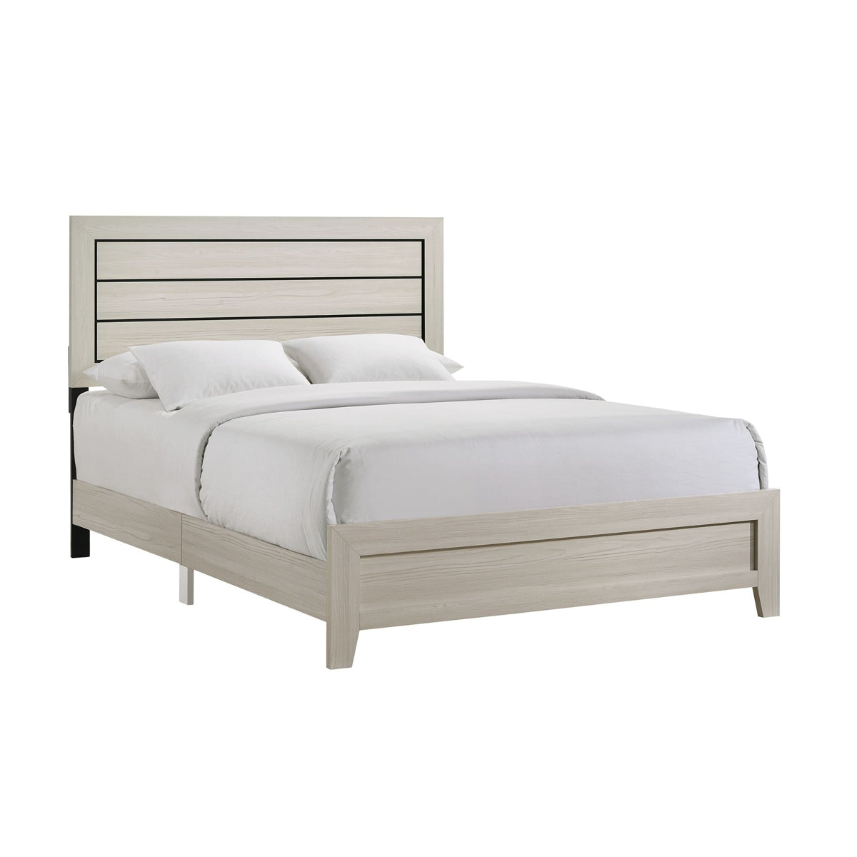Elements International Makayla King Panel Bed in Natural image