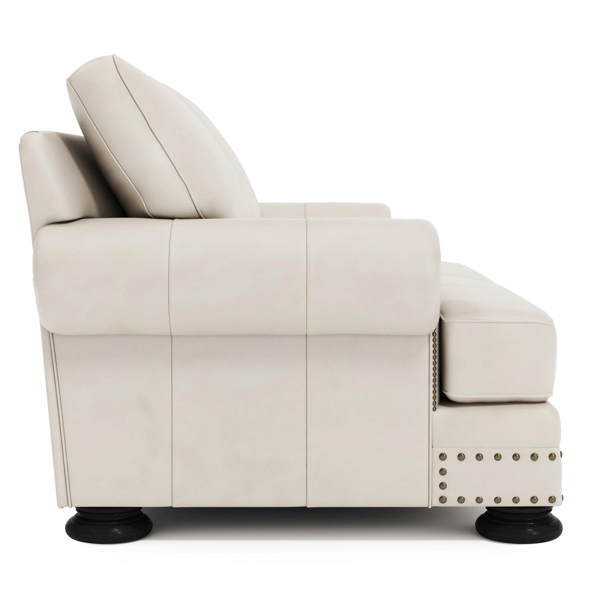 Foster Leather Loveseat Without Pillows