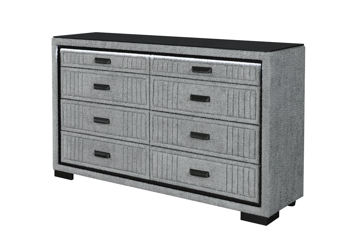 Isabella Grey Dresser with LED