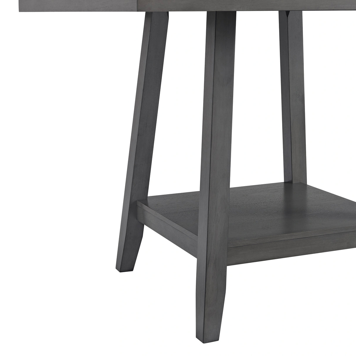 Seneca Counter Height Dining Set in Brown-Table and Four Chairs