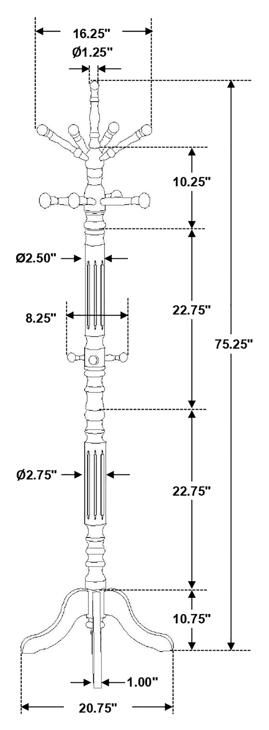 Achelle Coat Rack - galleria furniture outlet