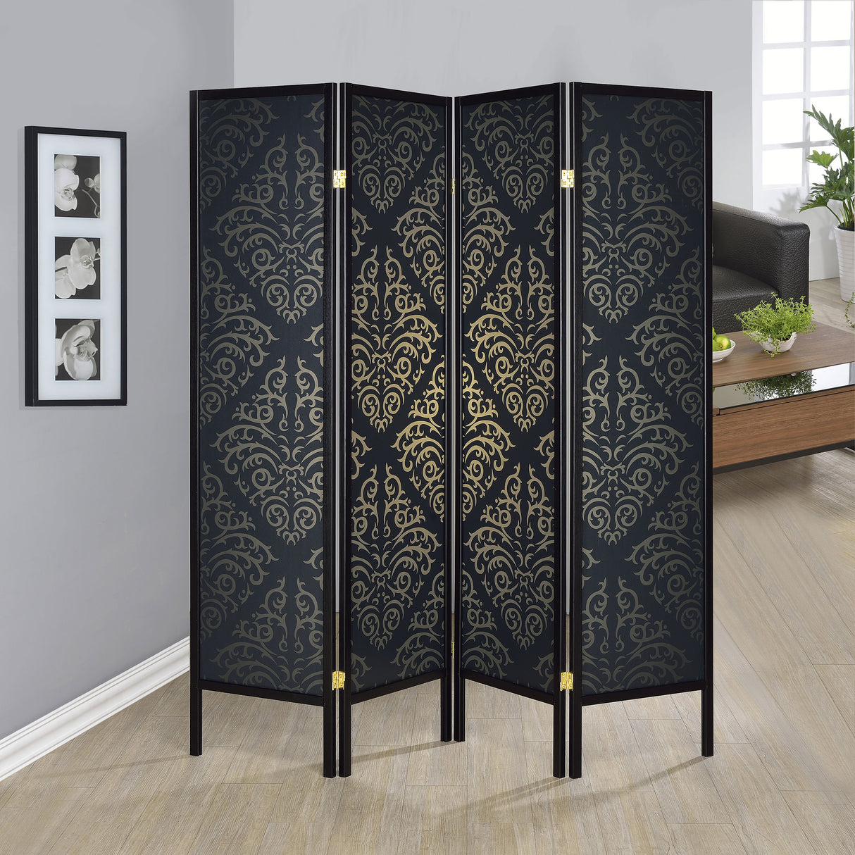Haidera Four-Panel Room Divider