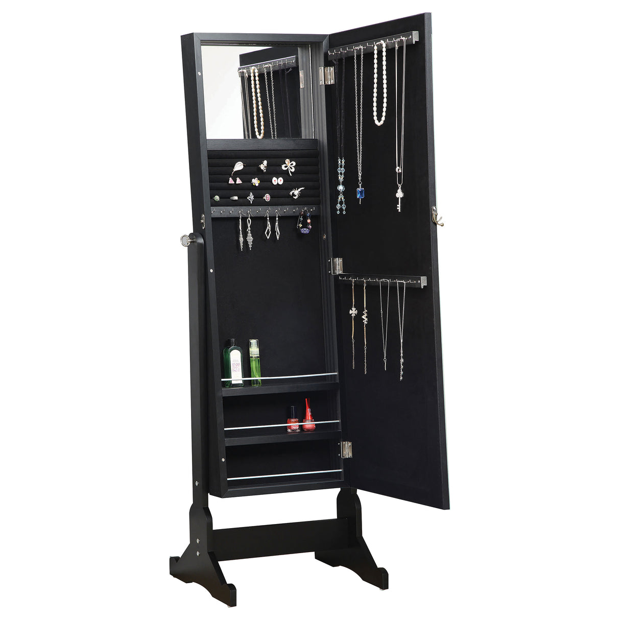 Cortez Jewelry Cheval Mirror - galleria furniture outlet