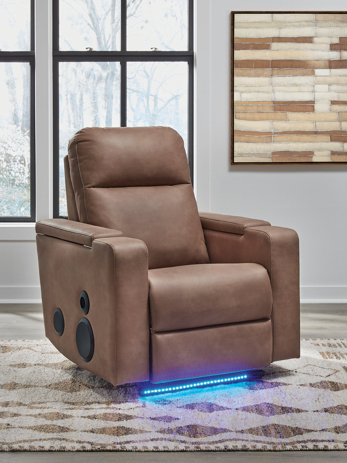 Lorrenton Power Glider Recliner with Audio System - galleria furniture outlet
