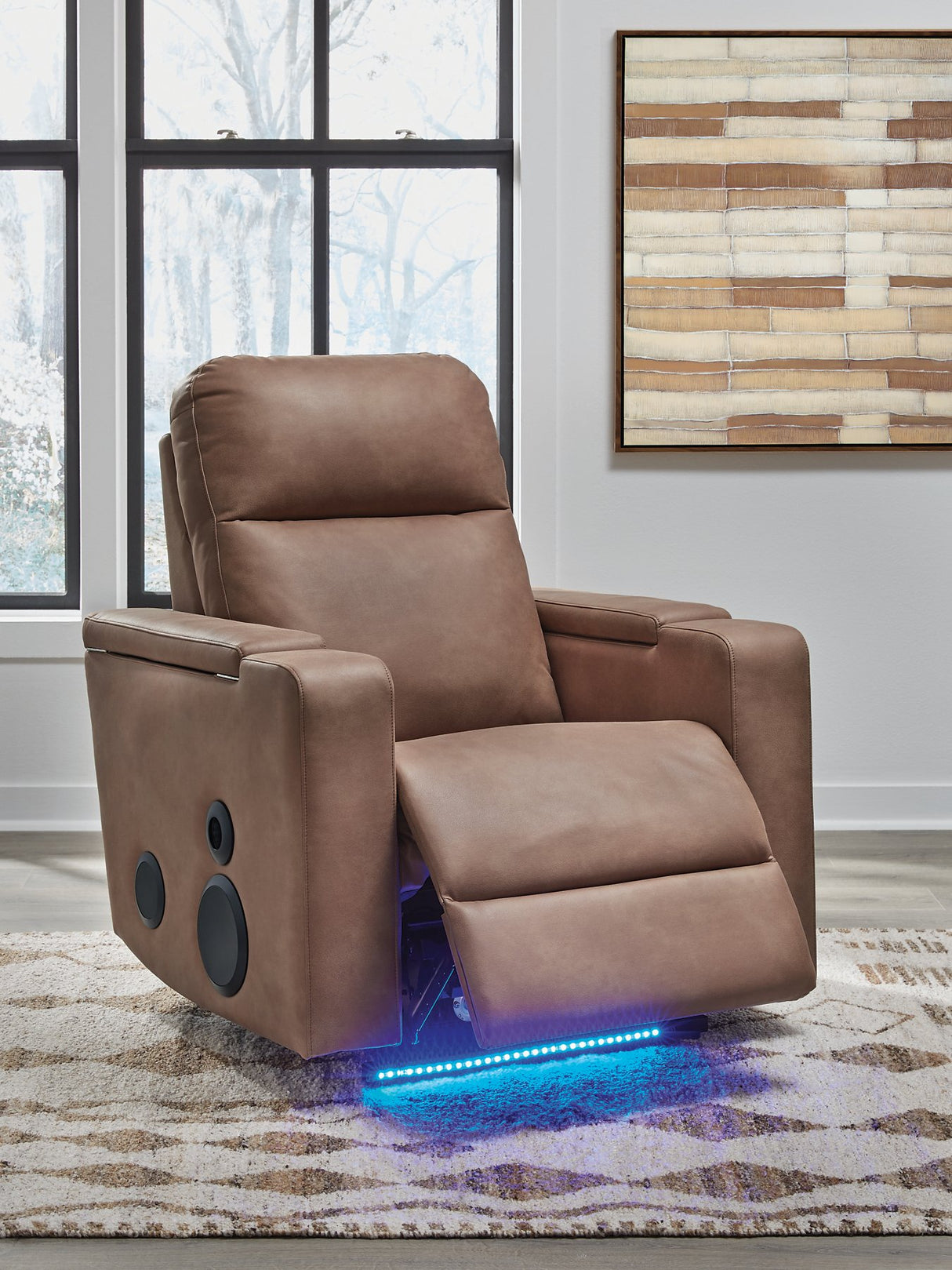 Lorrenton Power Glider Recliner with Audio System - galleria furniture outlet