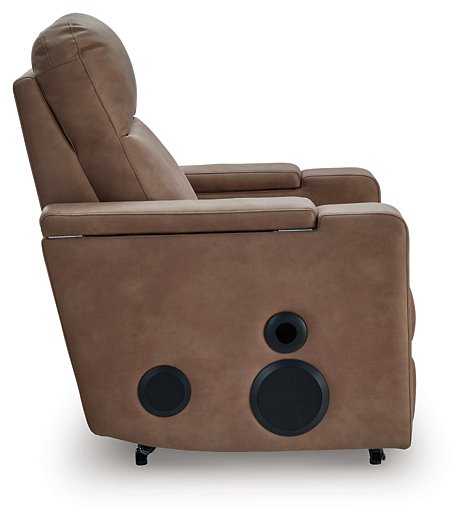 Lorrenton Power Glider Recliner with Audio System - galleria furniture outlet
