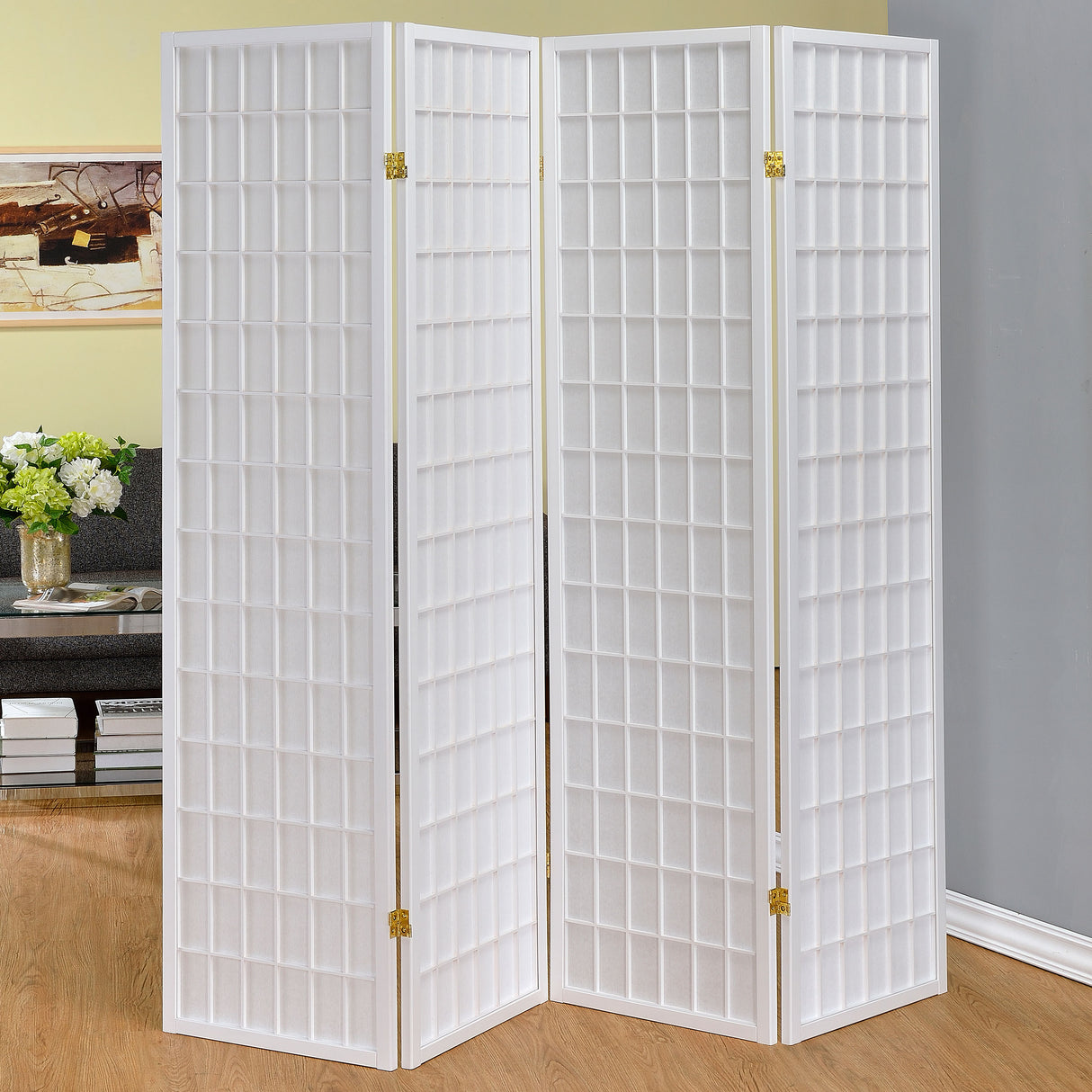 Roberto Four-Panel Room Divider - galleria furniture outlet