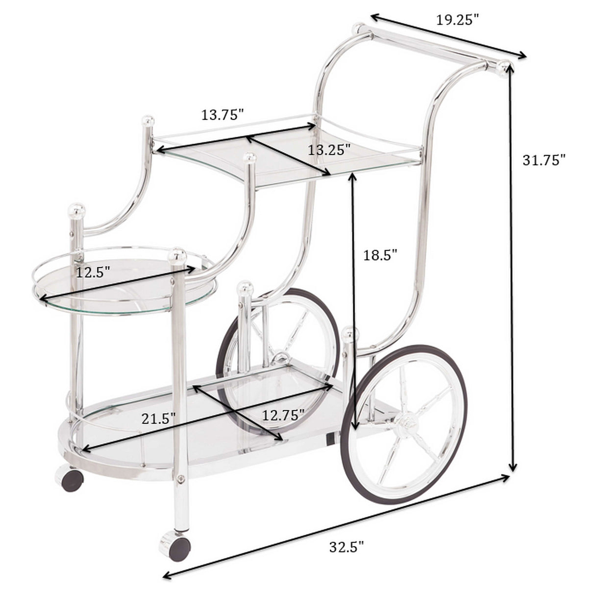 Sarandon Bar Cart - galleria furniture outlet